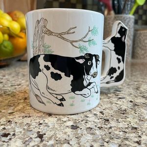 Vintage Cow Mug